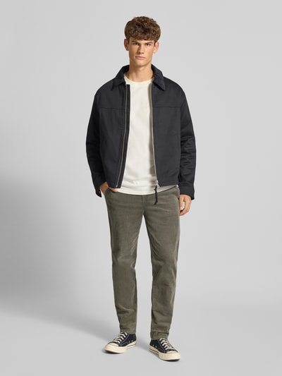 Only & Sons Spodnie sztruksowe o kroju tapered z mieszanki bawełny model ‘LINUS’ Trzcinowy 1