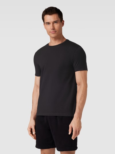 HUGO T-Shirt in unifarbenem Design Black 4