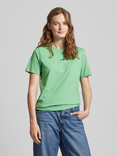 Marc O'Polo Denim T-shirt met labelprint Groen - 4