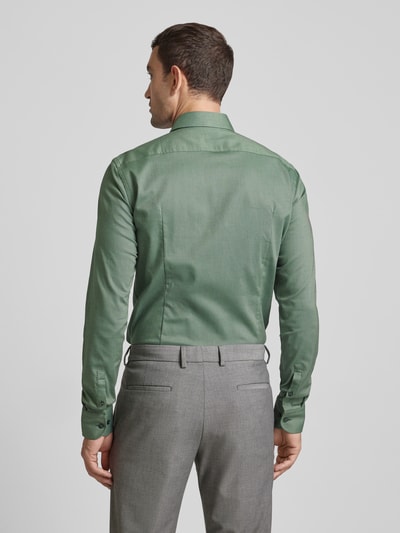 BOSS Slim fit zakelijk overhemd met extra lange mouwen, model 'Hank' Groen - 5