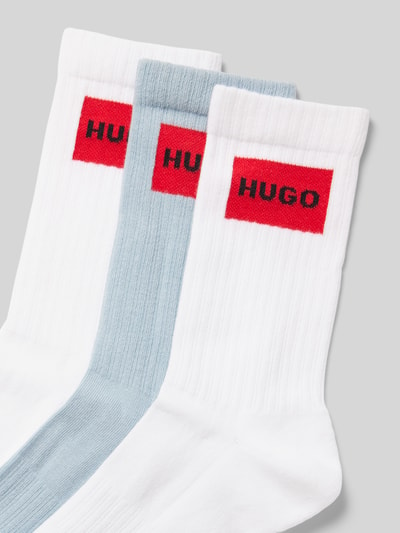 HUGO Socken im 3er-Pack mit Label-Detail Hellblau 2