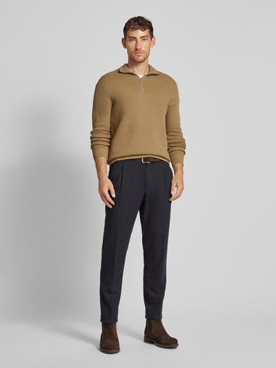 SELECTED HOMME Gebreide pullover met ribboorden, model 'DANE' Camel - 1