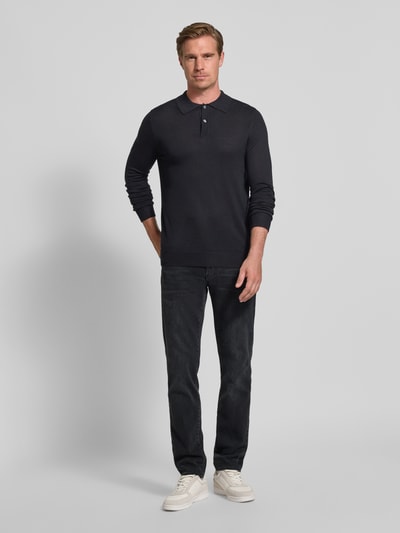 Brax Straight leg jeans in 5-pocketmodel, model 'Cadiz' Zwart - 1