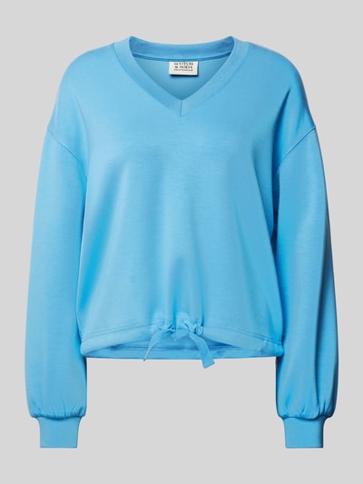 Scotch & Soda Sweatshirt mit V-Ausschnitt Royal 1