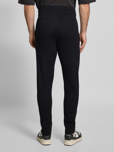 BOSS Regular Fit Sweatpants aus Baumwoll-Schurwoll-Mix Modell 'IDRICO' Black 5