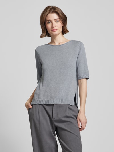 Marc O'Polo Strickpullover mit 1/2-Arm Rauchblau 4