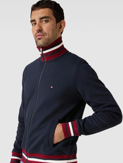 Tommy Hilfiger Sweatjacke mit Logo-Stitching Marine 3