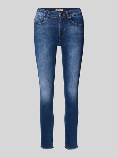 Only Skinny fit jeans van katoenmix, model 'BLUSH' Donkerblauw - 2