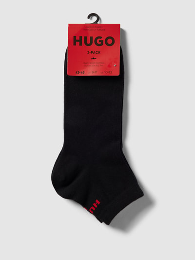 HUGO Socken mit Label-Print im 2er-Pack Modell 'SH' Black 3