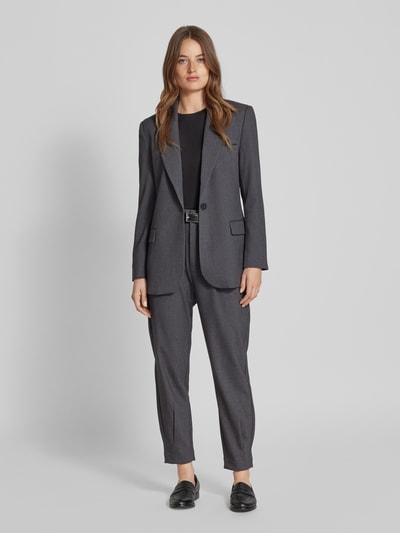 Copenhagen Muse Blazer mit Pattentaschen Mittelgrau Melange 1