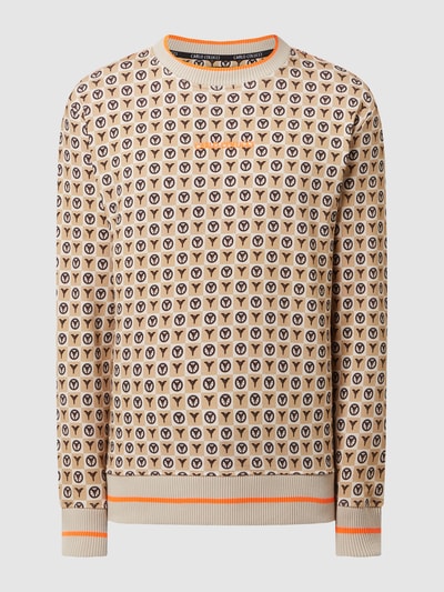 CARLO COLUCCI Sweatshirt mit Logo-Muster Sand 2