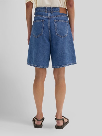 Marc O'Polo Loose fit bermuda van katoenmix Oceaanblauw gemêleerd - 5