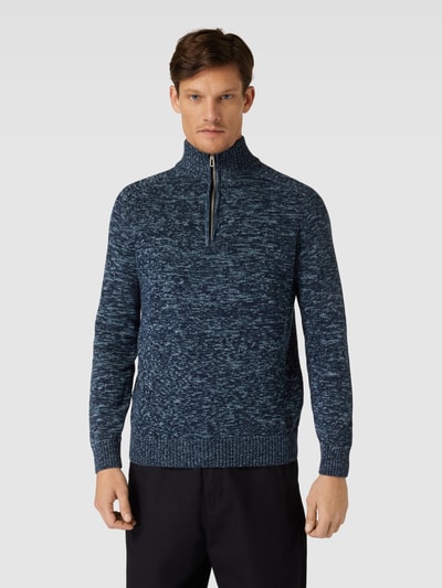 Tom Tailor Gebreide pullover met schipperskraag Blauw - 4