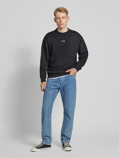 Levi's® Relaxed Fit Sweatshirt aus Viskose mit Label-Detail Black 1