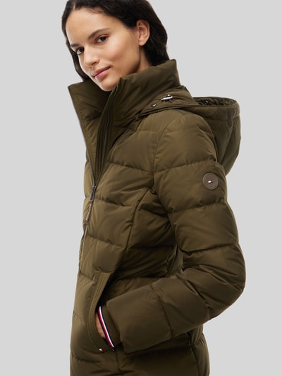 Tommy Hilfiger Steppmantel mit Teddyfell-Kapuze Modell 'TYRA' Khaki 1