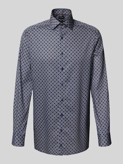 OLYMP Regular Fit Business-Hemd aus reiner Baumwolle Marine 2