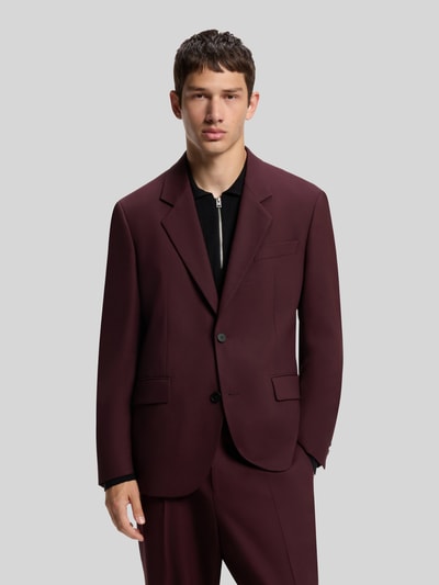 HUGO Modern Fit Sakko mit Viskose-Anteil Modell 'Karlo243X' Bordeaux 4