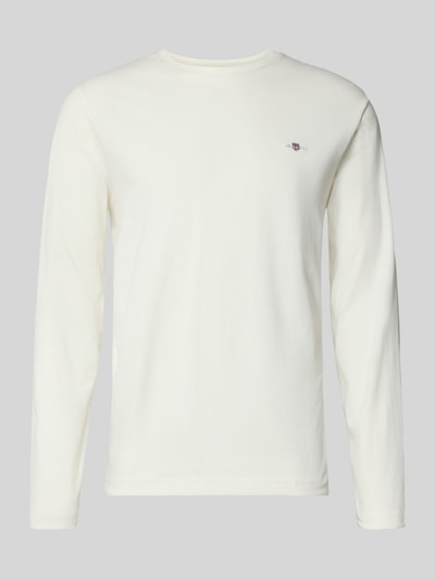 GANT Longsleeve mit Label-Stitching Offwhite 2