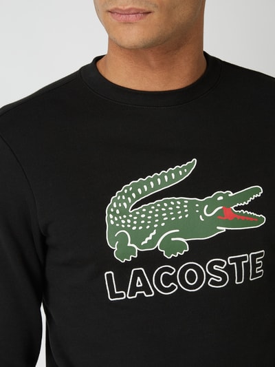 Lacoste Sweatshirt mit Logo-Stickerei  Black 3