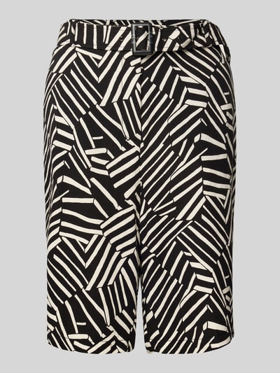 Christian Berg Woman Regular fit bermuda met riem Zwart - 2