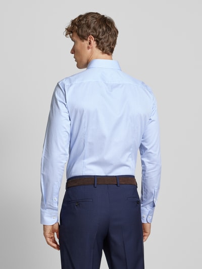 BOSS Slim Fit Business-Hemd mit Haifischkragen Modell 'Hank' Bleu 5