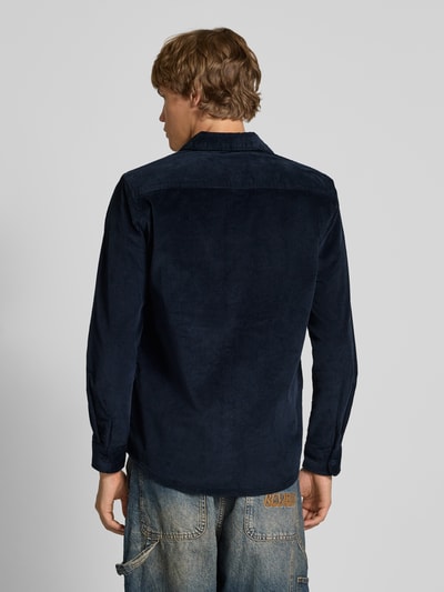 Blend Regular fit vrijetijdsoverhemd met borstzak Donkerblauw - 5