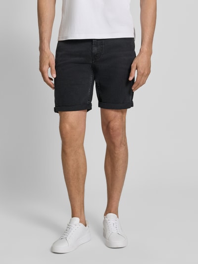 ARMEDANGELS Slim Fit Jeansshorts aus Baumwoll-Mix Modell 'NAAILO' Dunkelgrau 4