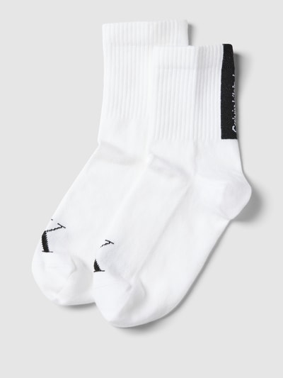 Calvin Klein Jeans Socken mit Label-Details im 2er-Pack Weiss 1