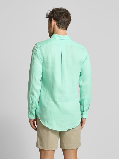 Polo Ralph Lauren Freizeithemd mit Label-Stitching Gruen 5