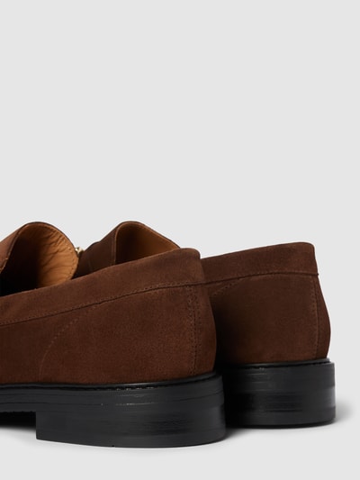 SELECTED HOMME Penny loafers met applicatie, model 'BLAKE' Middenbruin - 2