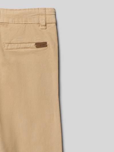 Productfoto, Hose met Gesäßtasche van Blue Seven in beige, mix van katoen en elastaan, regular fit, steekzakken, achterzak