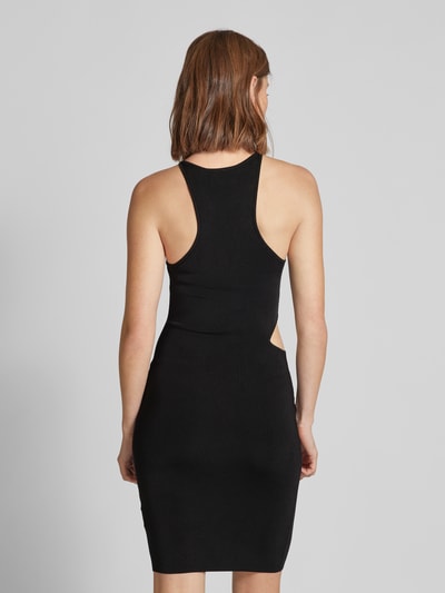 Calvin Klein Jeans Knielanges Kleid aus reiner Viskose Black 5