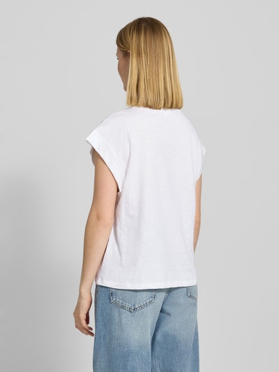 s.Oliver RED LABEL Regular fit T-shirt van puur katoen Wit - 5