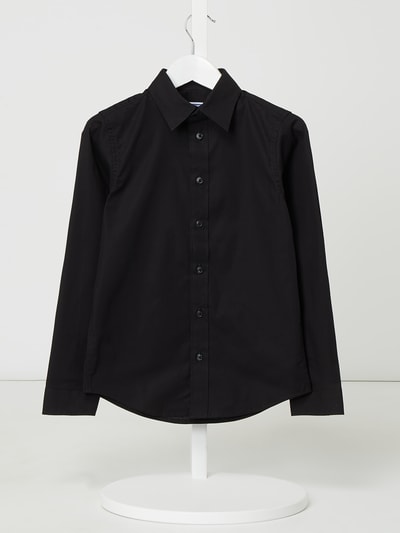 Jack & Jones Overhemd met stretch, model 'Mason' Zwart - 1