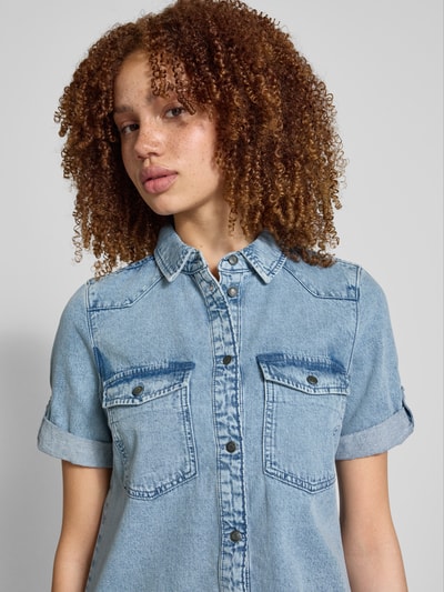 Noisy May Jeanskleid mit 1/2-Arm Modell 'NEW SIGNE' Hellblau 3