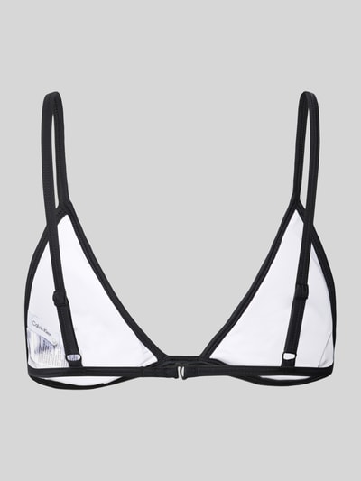 Calvin Klein Underwear Top bikini z nadrukiem z logo Biały 3