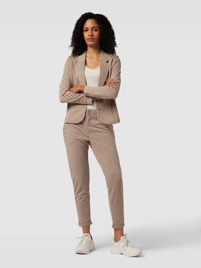 FREE/QUENT Stoffen broek met ritssluiting, model 'ANNI' Taupe gemêleerd - 1