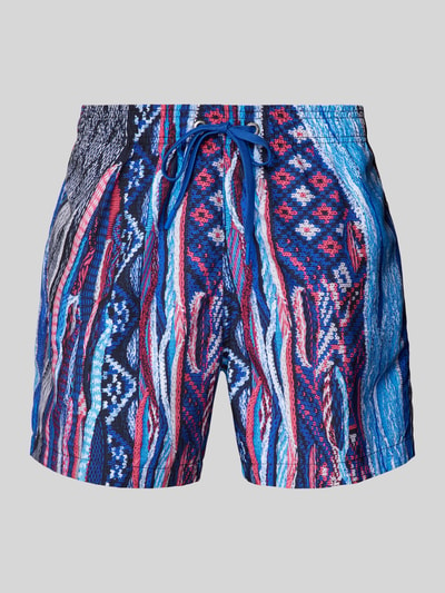 CARLO COLUCCI Regular Fit Badehose mit Tunnelzug Blau 1