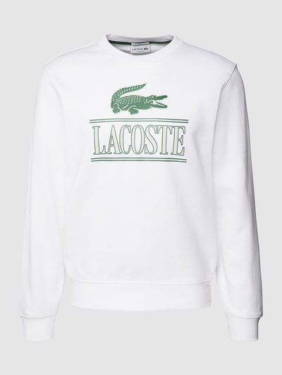 Lacoste Bluza o kroju classic fit z nadrukiem z logo Biały 2