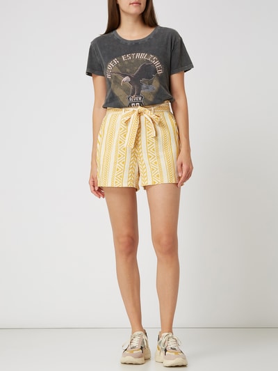 Vero Moda Shorts mit Ethno-Muster Modell 'Dicthe' Gelb 1