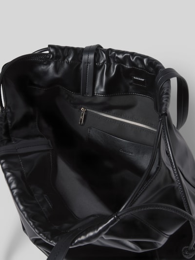 CK Calvin Klein Torba tote z detalem z logo Czarny 5