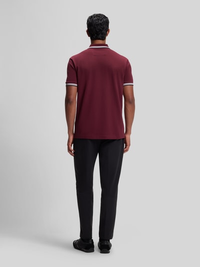 BOSS Green Regular Fit Polokragen aus reiner Baumwolle Modell 'PADDY' Bordeaux 5