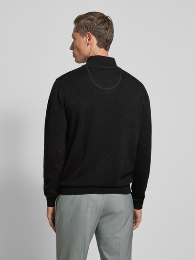 Fynch-Hatton Gebreide pullover met schipperskraag Antraciet - 5