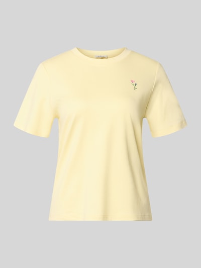 s.Oliver RED LABEL Regular Fit T-Shirt aus reiner Baumwolle Hellgelb 2