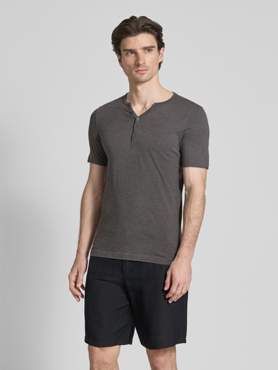 MCNEAL T-Shirt mit kurzer Knopfleiste Dunkelgrau 4