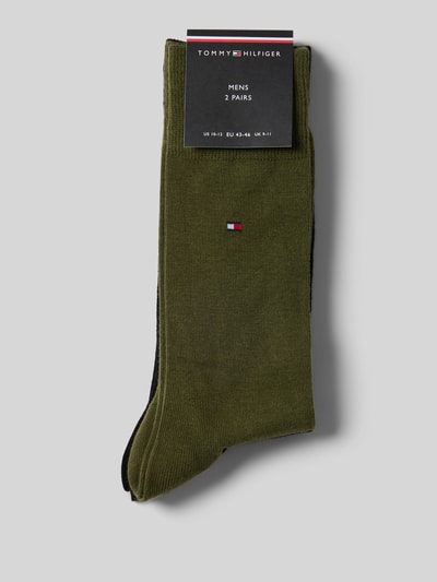 Tommy Hilfiger Kousen van katoenmix, per 2 paar Kaki - 3