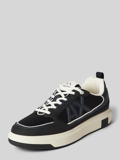 ARMANI EXCHANGE Sneakersy z nadrukiem z logo Granatowy 1