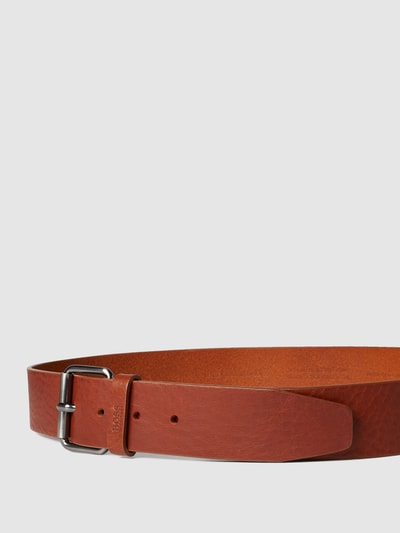 BOSS Leren riem van rundnappa, model 'Serge' Cognac - 2