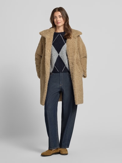 Jake*s Casual Regular Fit Pullover aus Wollmix Dunkelblau 1