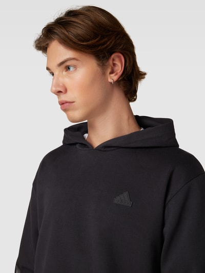 ADIDAS SPORTSWEAR Bluza z kapturem i naszywką z logo Czarny 3